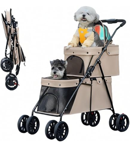 Amazon.co.jp: MODONG ペットカート 2段式 犬 カート ペットかーと折